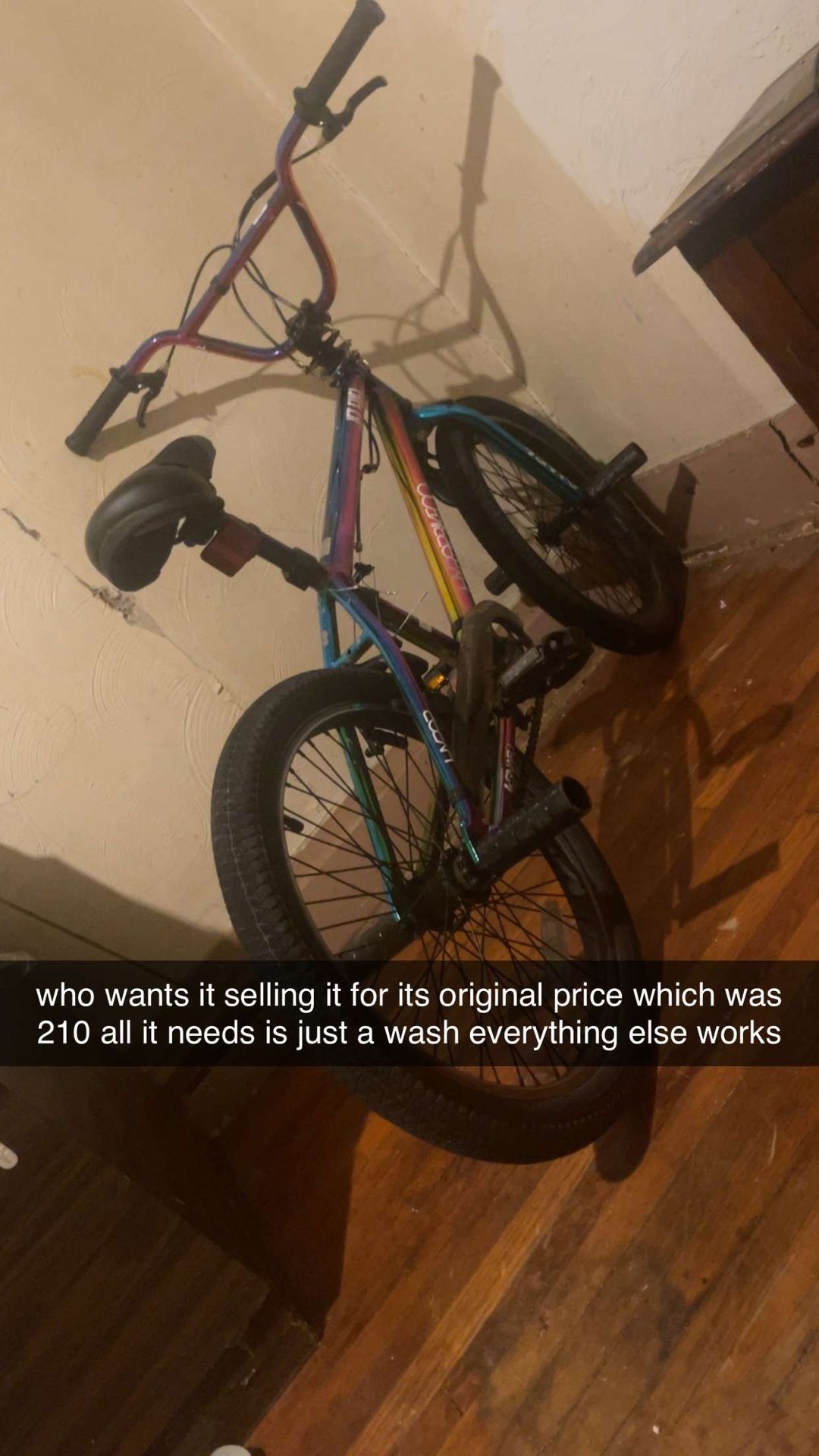 the bike works perfectly nothing wrong with it