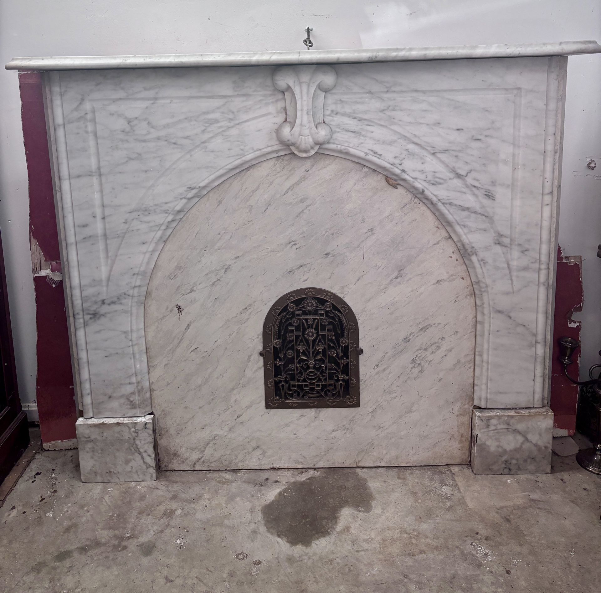 Antique Marble Fireplace Surround 
