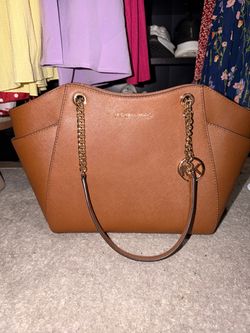 Michael Kors Brown Leather Tote Bag
