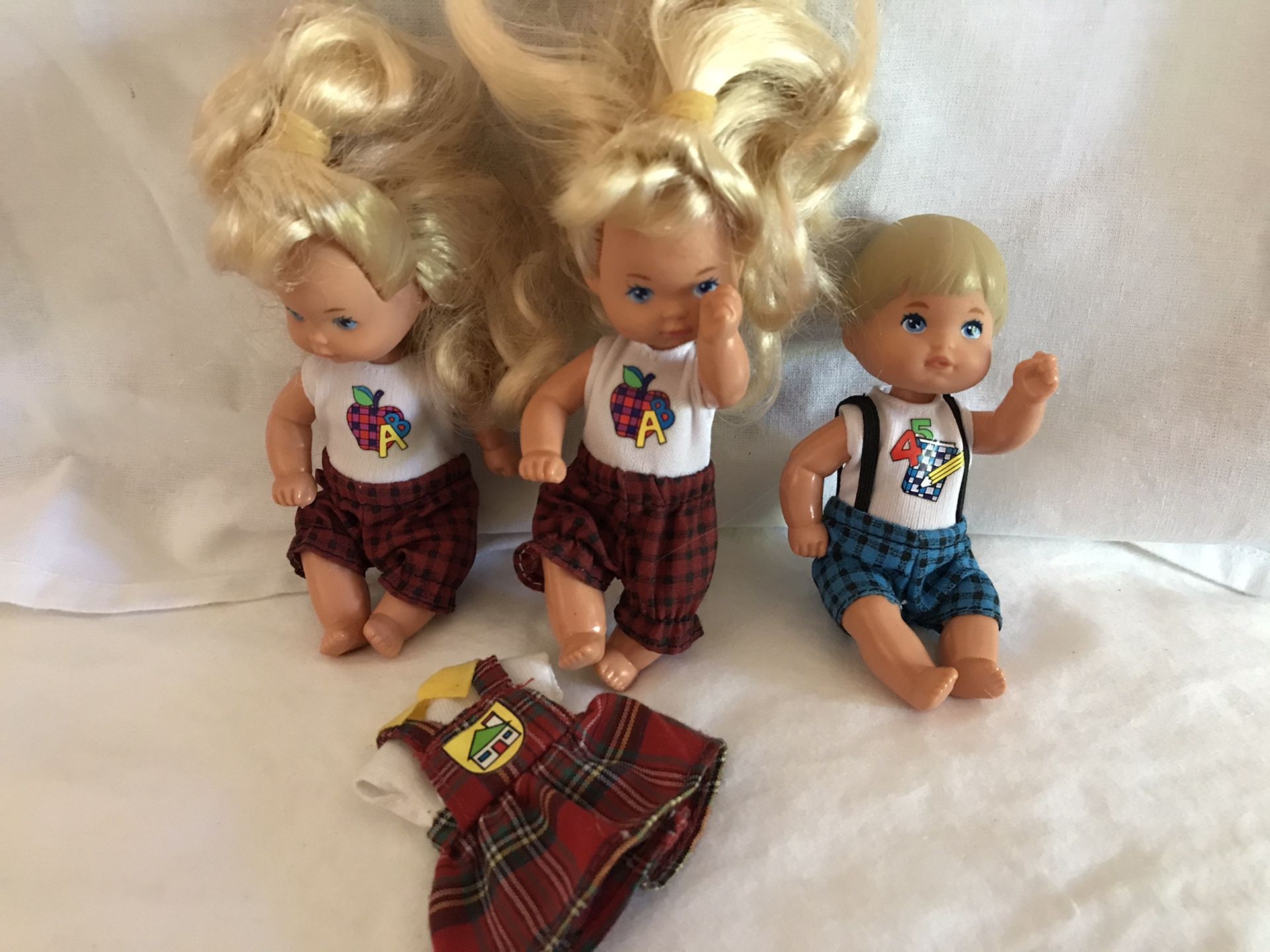 90’s Barbie School Babies ( Two Girls and a Boy)