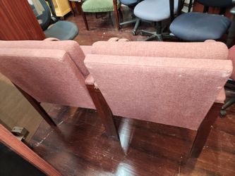 Pair of guest chairs, very comfortable in good condition