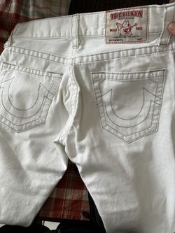 White True Religion Jeans Size 30