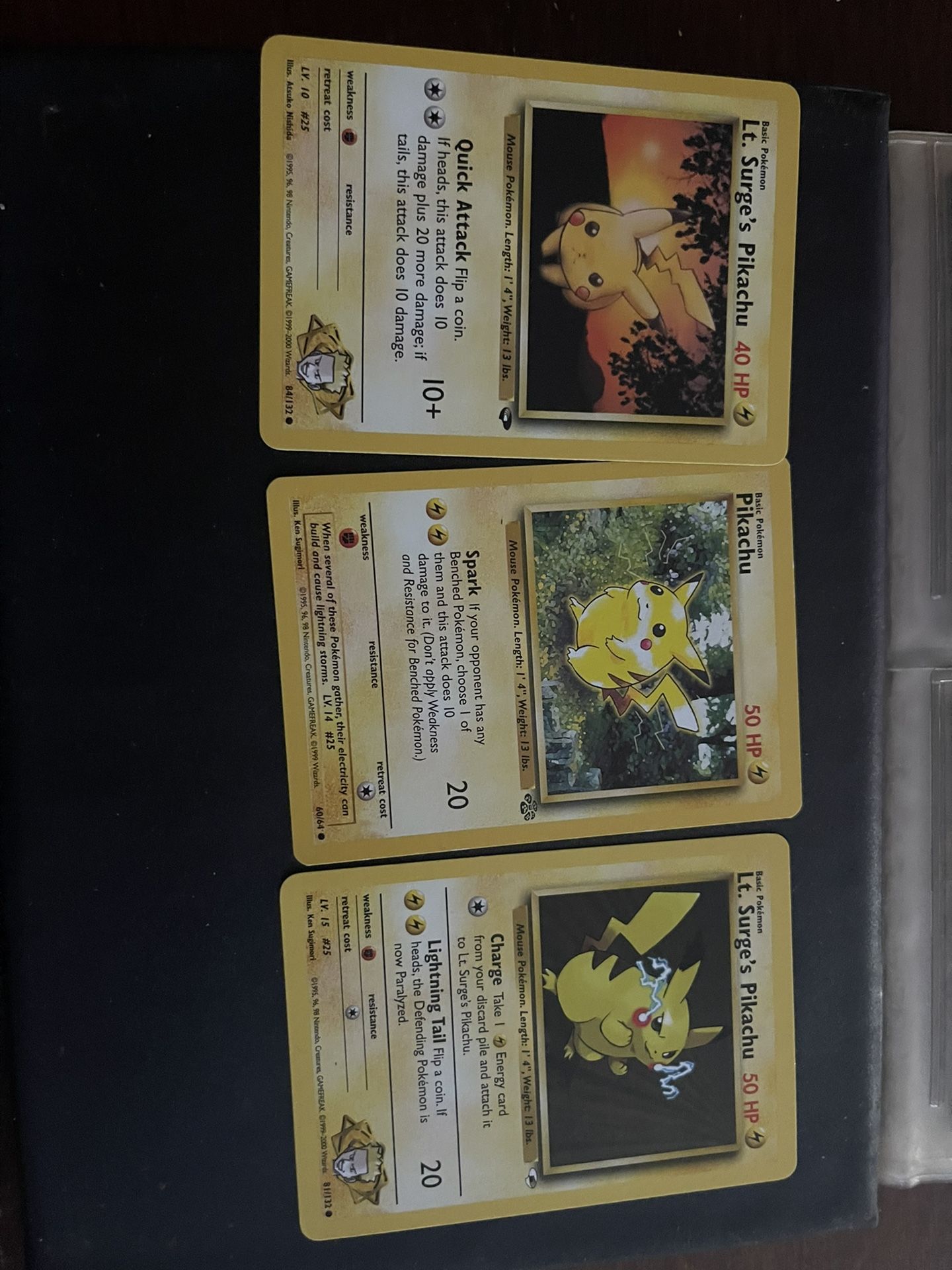 Pikachu Pokemon Cards