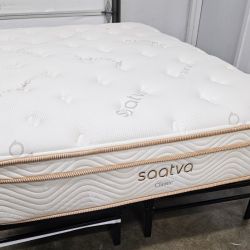 LIKE NEW! Saatva Classic Plush Full Mattress - Delivery Available