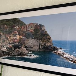 Cinque Terre Coastline Framed Print