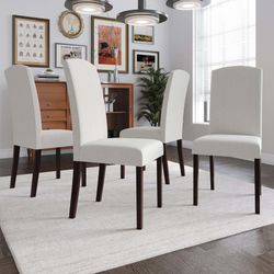 CraftPorch Simply Elegant Solid Dining Chairs (Set of 4) - Dark Brown