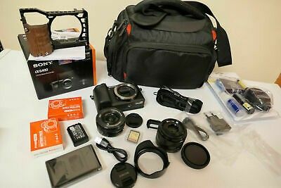 SONY alpha A6400 4K UHD Digital Camera + TWO LENS 16-50 35mm +32GB SD SMALLRIG
