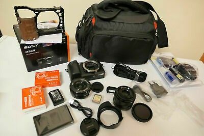 SONY alpha A6400 4K UHD Digital Camera + TWO LENS 16-50  35mm +32GB SD SMALLRIG