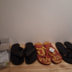 Designer flip flops size 12  for Men $15 each
