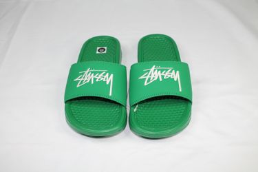 Nike Benassi Stussy Green Size 4