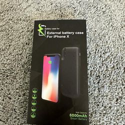 Wireless Extended Battery Charger Case (Black) For iPhoneX/10