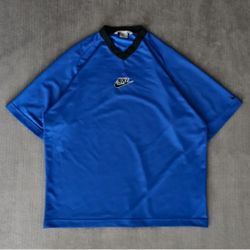 Nike Men's Soccer Royal Blue Mesh Jersey Shirt Size XL
