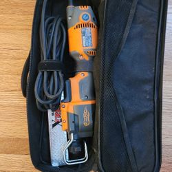 Ridgid R3030 One Handed Reciprocating  Saw With Carrying  Case And Some  Blades
