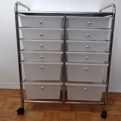 12 Drawer Rolling Storage Container 