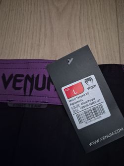 Venum Tempest 2.0 Fight Shorts Black/Purple Size L