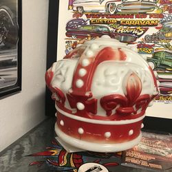 Standard red crown gas pump globe