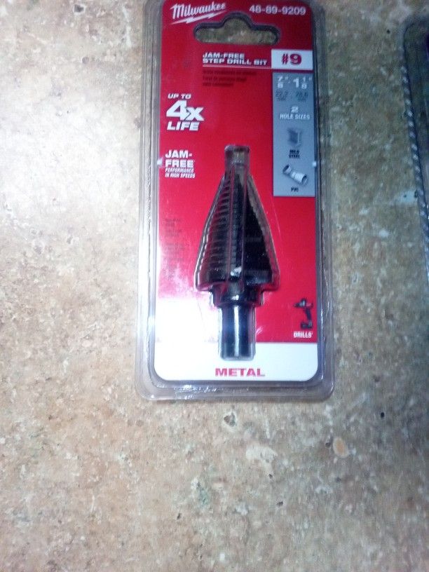 Milwaukee Jam Free Drill Bit #9 7/8"-1 1/8" Range Size