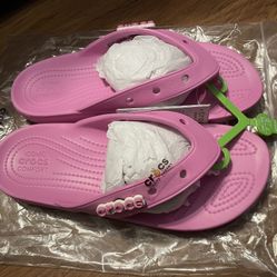 Woman Pink Croc Sandals 
