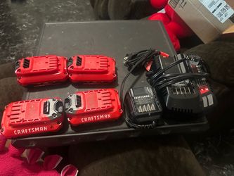 Craftsman batteries & charger
