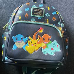 Loungefly Pokemon Starters 2021 SDCC Exclusive Mini Backpack Charmander Squirtle