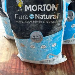 3 Bags Left Of Water Softener Pellets 
