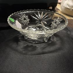 ANCHOR Hocking Glass Bowl (Star of David) vintage