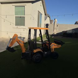Kids ride on excavator/tractor