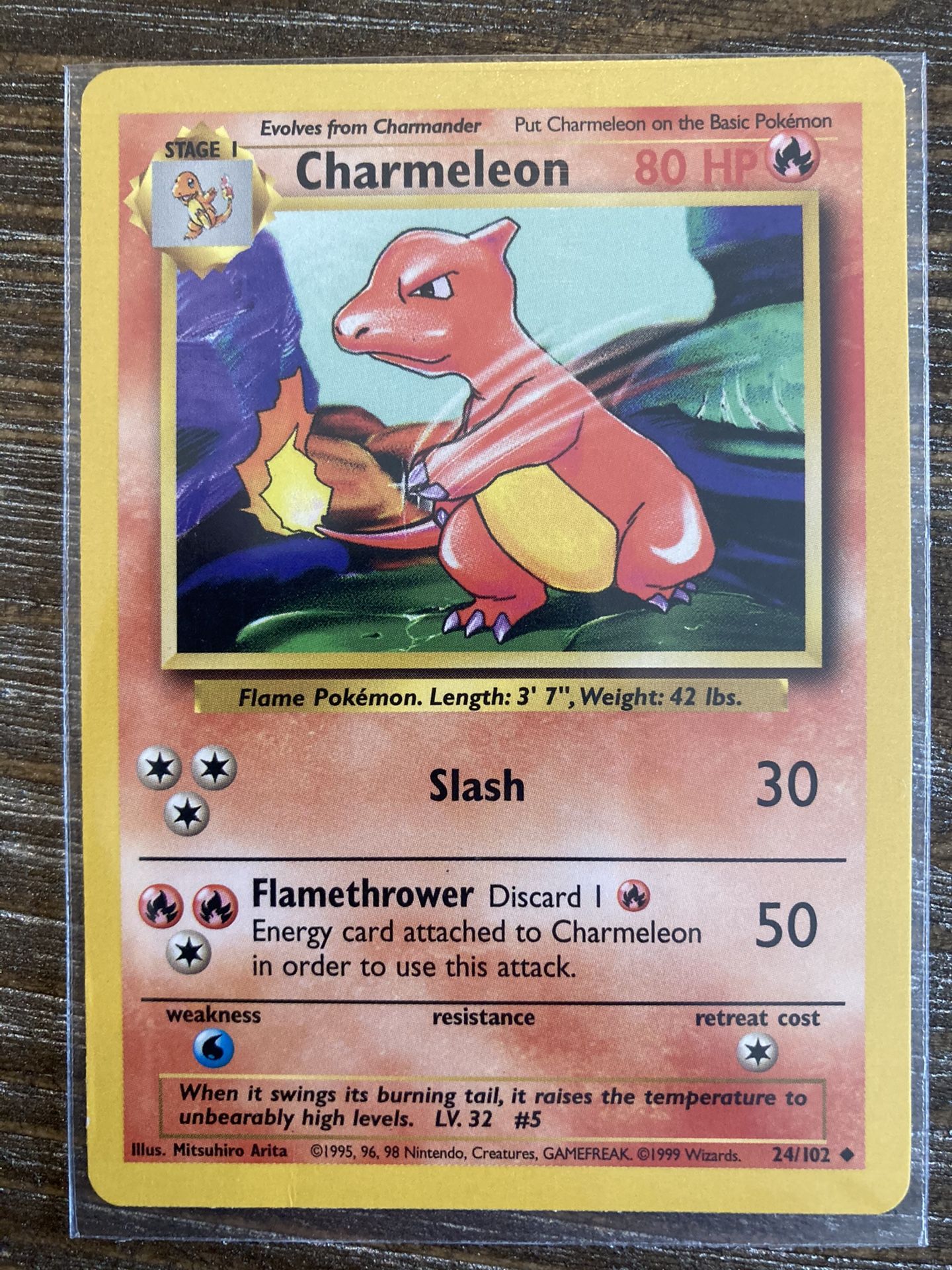 Rare 1999 Charmeleon 24/102 Great Condition