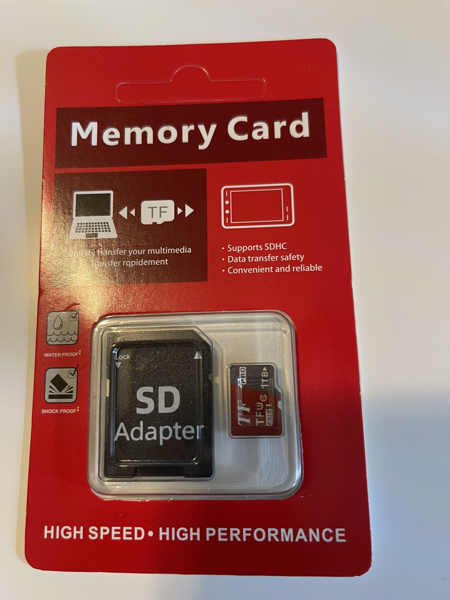 1TB Memory Card With Adapter