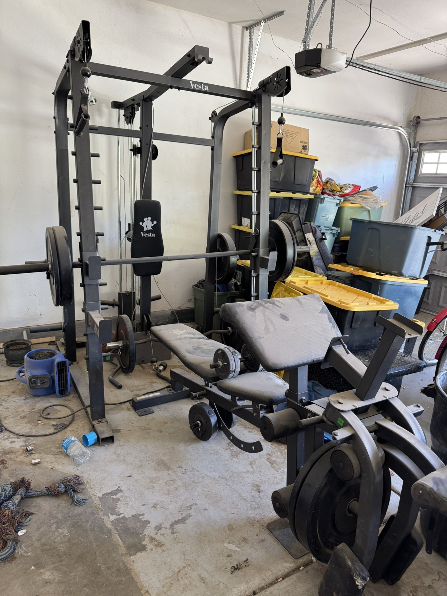FULL GYM SET WITH WEIGHTS
