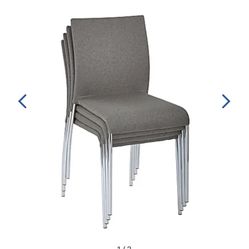 Ave. Six Conway Fabric Seat,Smoke Seat/Silver Frame