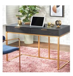 Black And Gold Desk