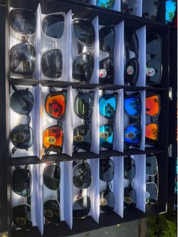 Oakley, Rayban and headphones