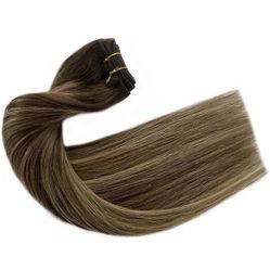 Brown /honey Blonde Lights Extension With Install 