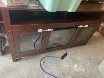 Fireplace tv stand