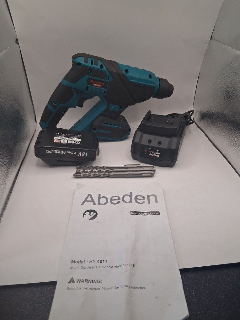 Abeden Cordless Rotary Hammer Drill Kit