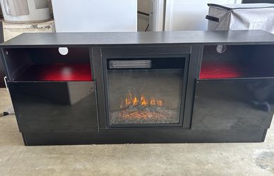 TV Stand w/ Electric Heater + Remote