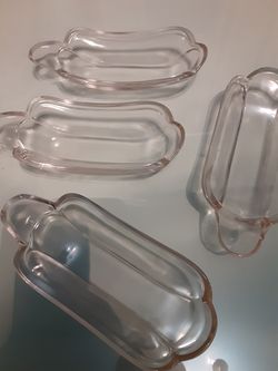 4 vintage sundae boats