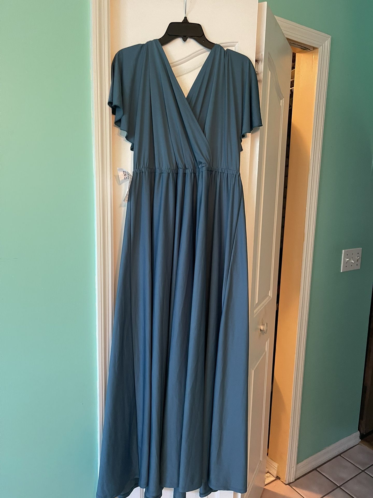 KOH KOH Aqua Blue Green XX- Large Dress