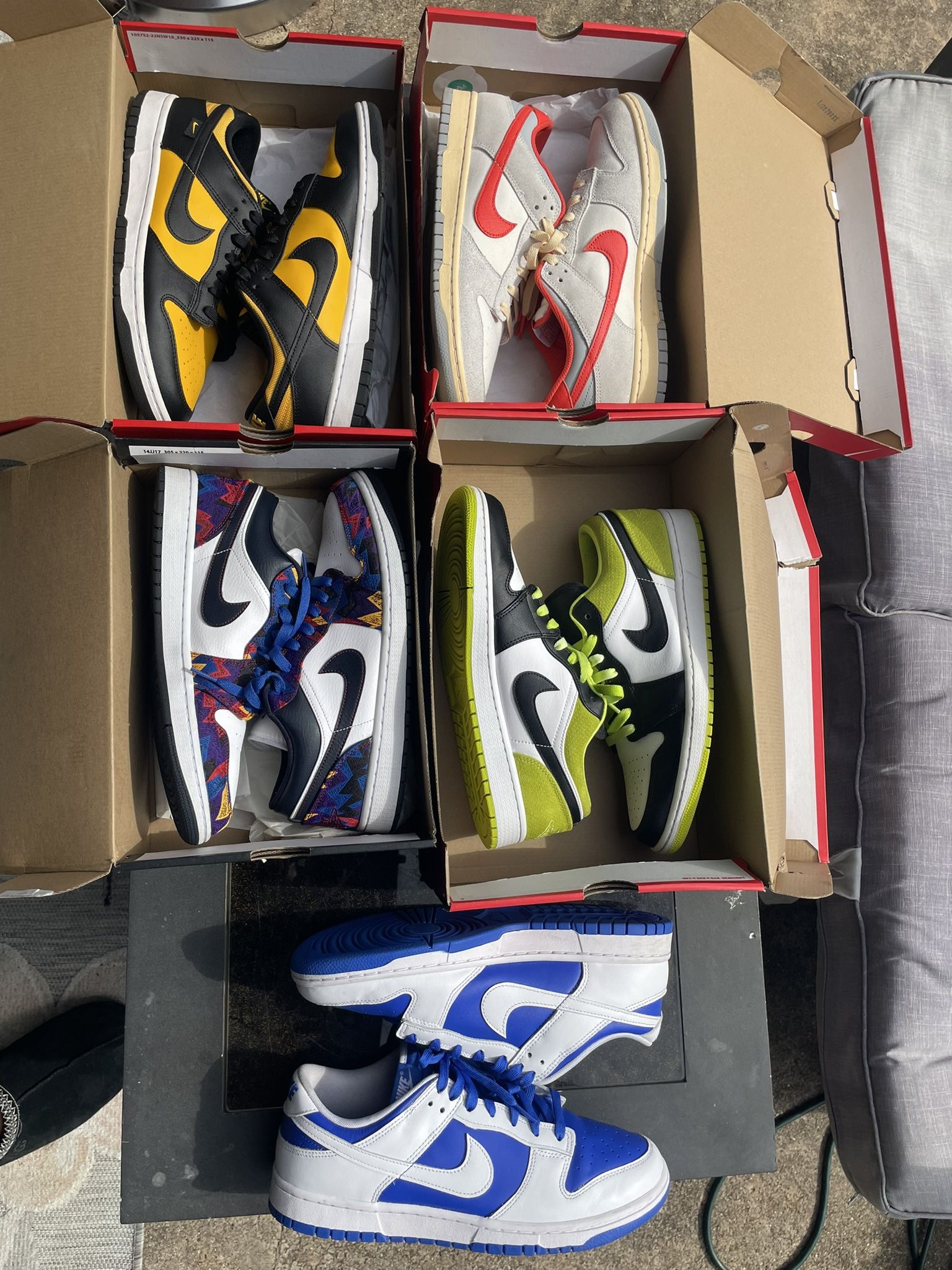Nike Dunk/Jordan 1 Retro Low Shoe Bundle