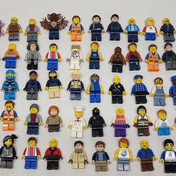 Lot Of 50 Lego Minifigures From City DC Super Heroes Movie Marvel Harry Potter Ninjago 
