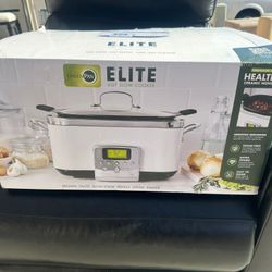 GreenPan Elite 8 - in -1 Programmable 6QT Electric Slow Cooker, Dishwasher Safe Lid & Removable Crock, PFAS-Free Healthy Ceramic Nonstick Multi-Cooker