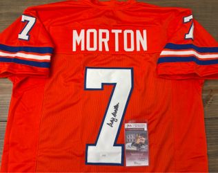 Craig Morton JSA Witnessed Autographed Denver Broncos #7 Jersey