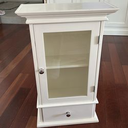 Small White Bathroom Wall Cabinet