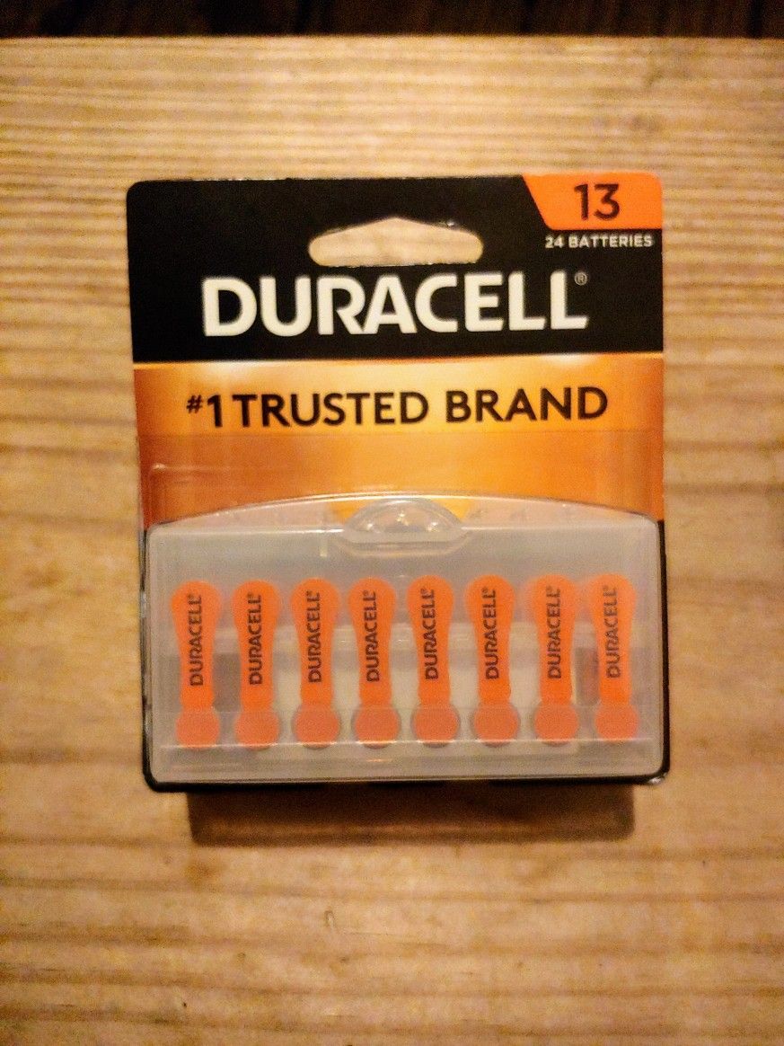 New Duracell 24 pk hearing aid batteries