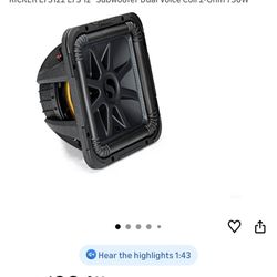 Subwoofer L7 Kickers 2 Of Them