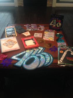 Turning 40 party stuff! Plenty of items!
