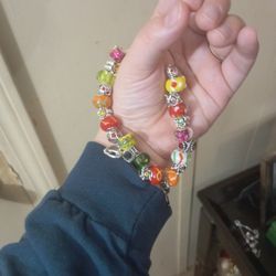 Murano Glass Bead Bracelet
