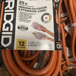 Ridge 25ft 12 Gauge Extension Cords 