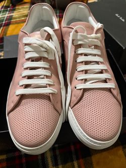 Paul Smith Pink Leather Low-Top Sneakers